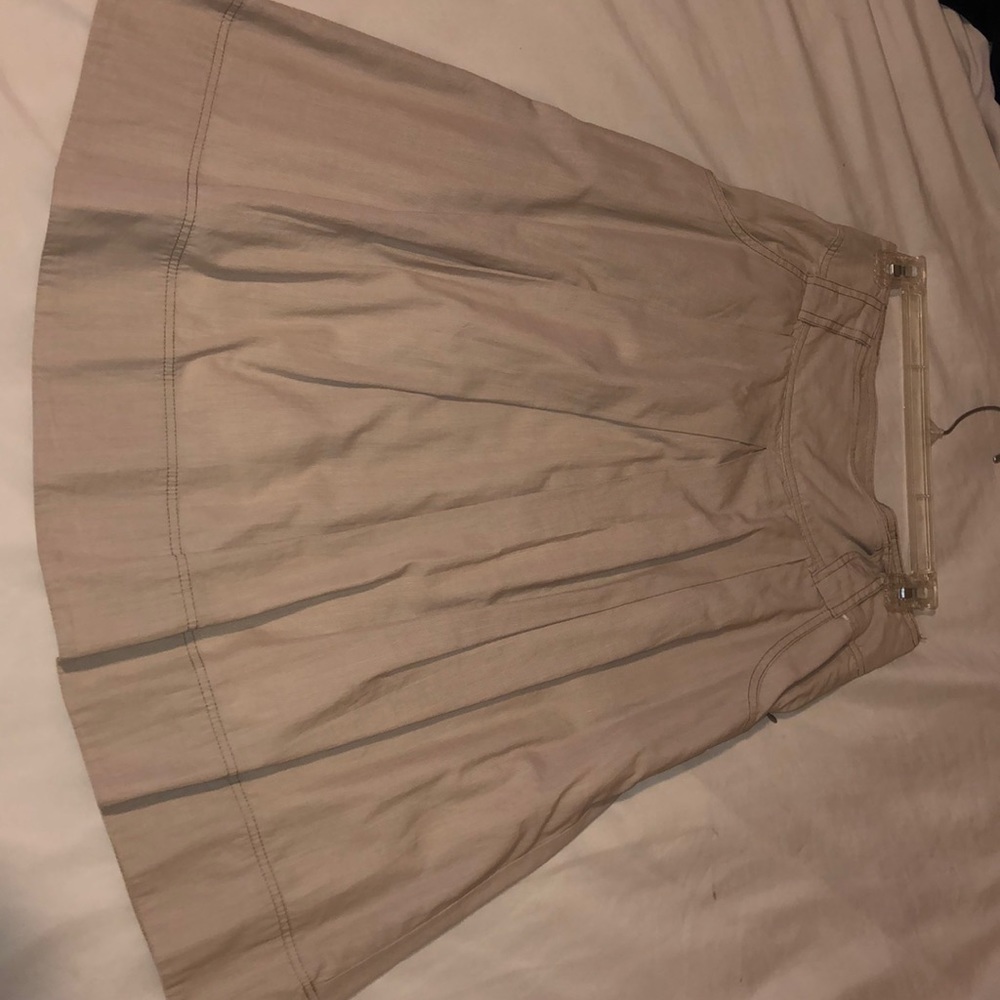 Beige full skirt